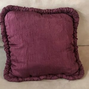 Croscill 18’ square wine colored throw pillow